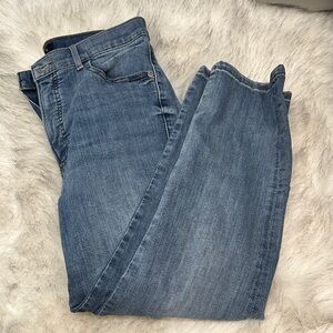 Express super high rise straight ankle jean